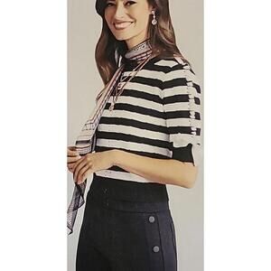 Cabi Runaway pullover striped sweater‎